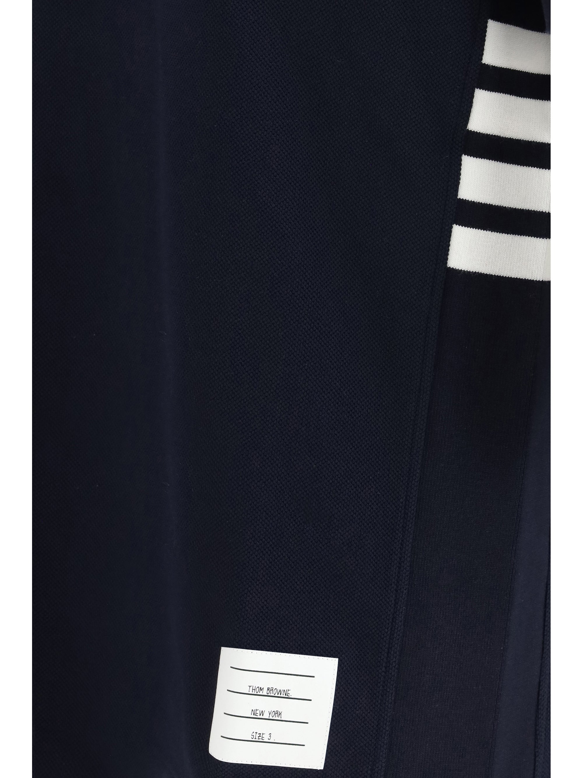 Thom Browne Men Polo Whit Iconic Bands