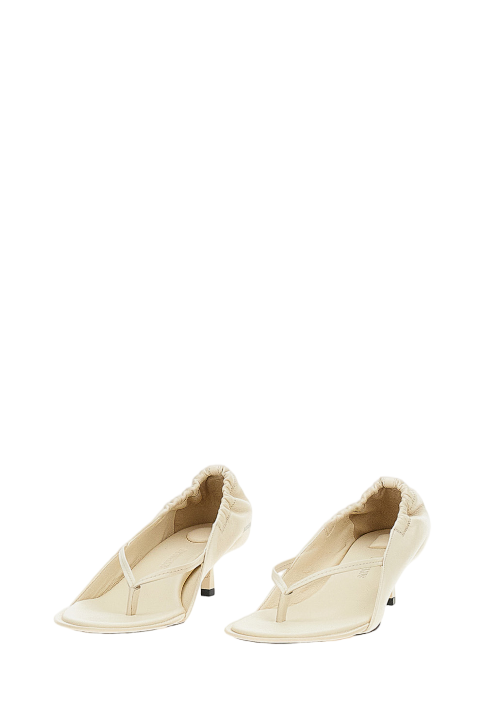 White Nu-Pieds B Thong Sandals