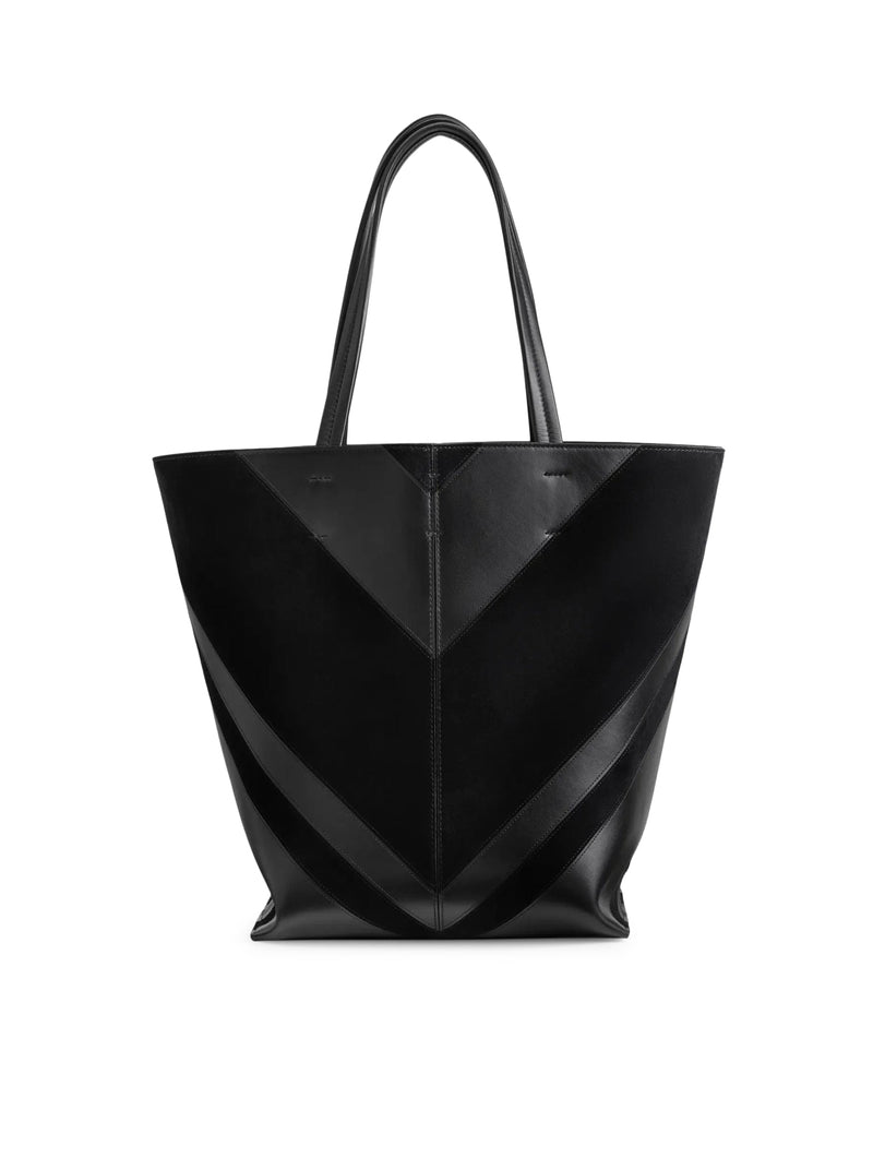 Phoebe Philo Women Black Suede Pot Cabas