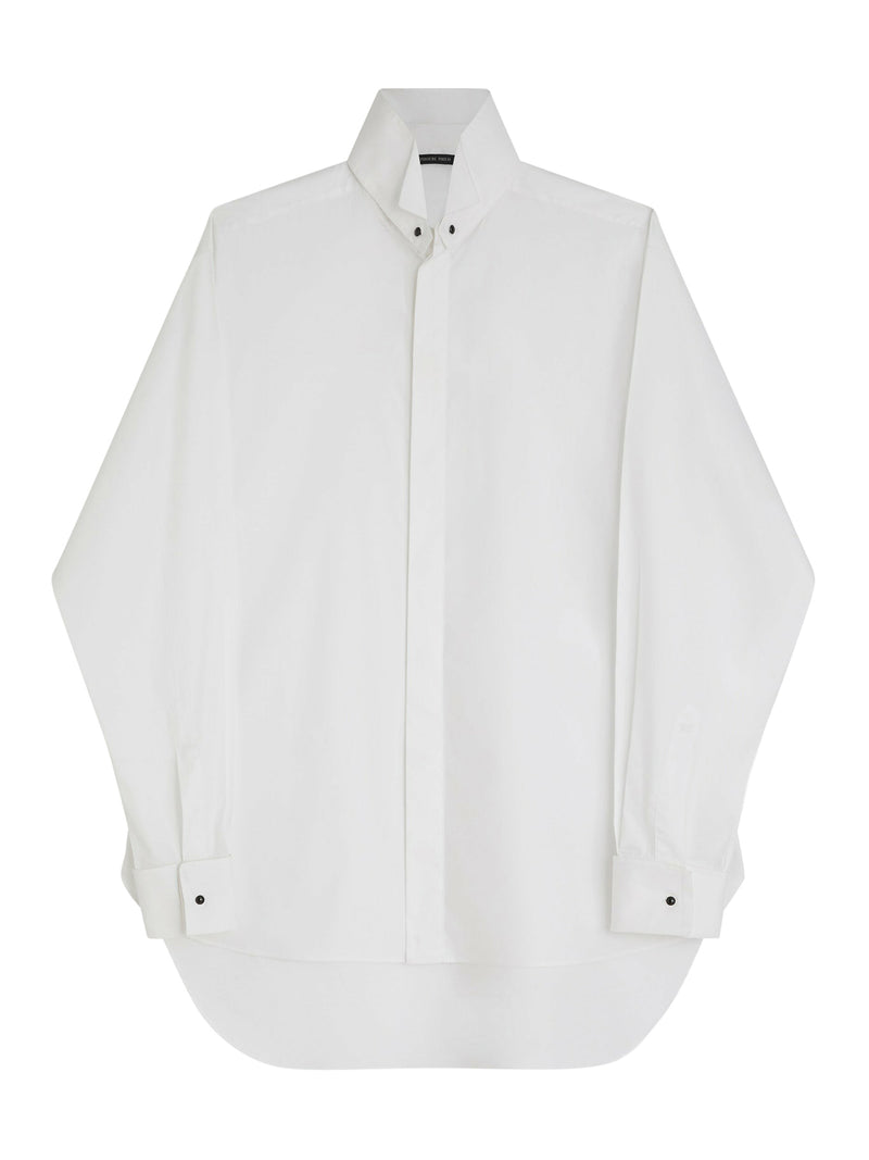 Phoebe Philo Women Custom Cotton Tuxedo Shirt
