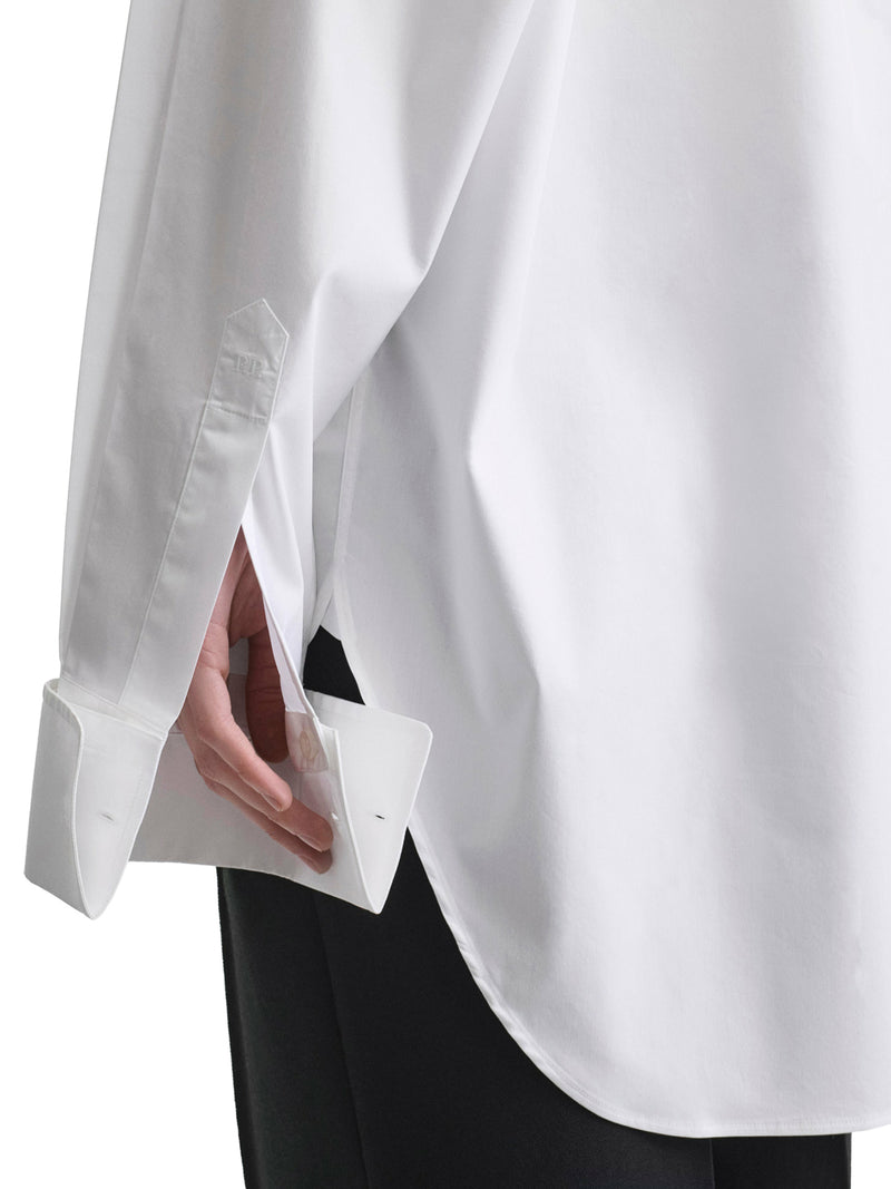 Phoebe Philo Women Custom Cotton Tuxedo Shirt