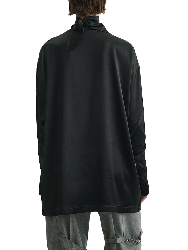 Phoebe Philo Women Silk Knot Neck Top