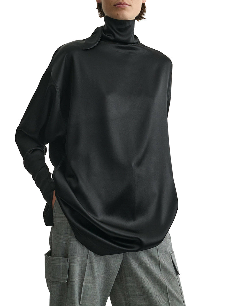 Phoebe Philo Women Silk Knot Neck Top