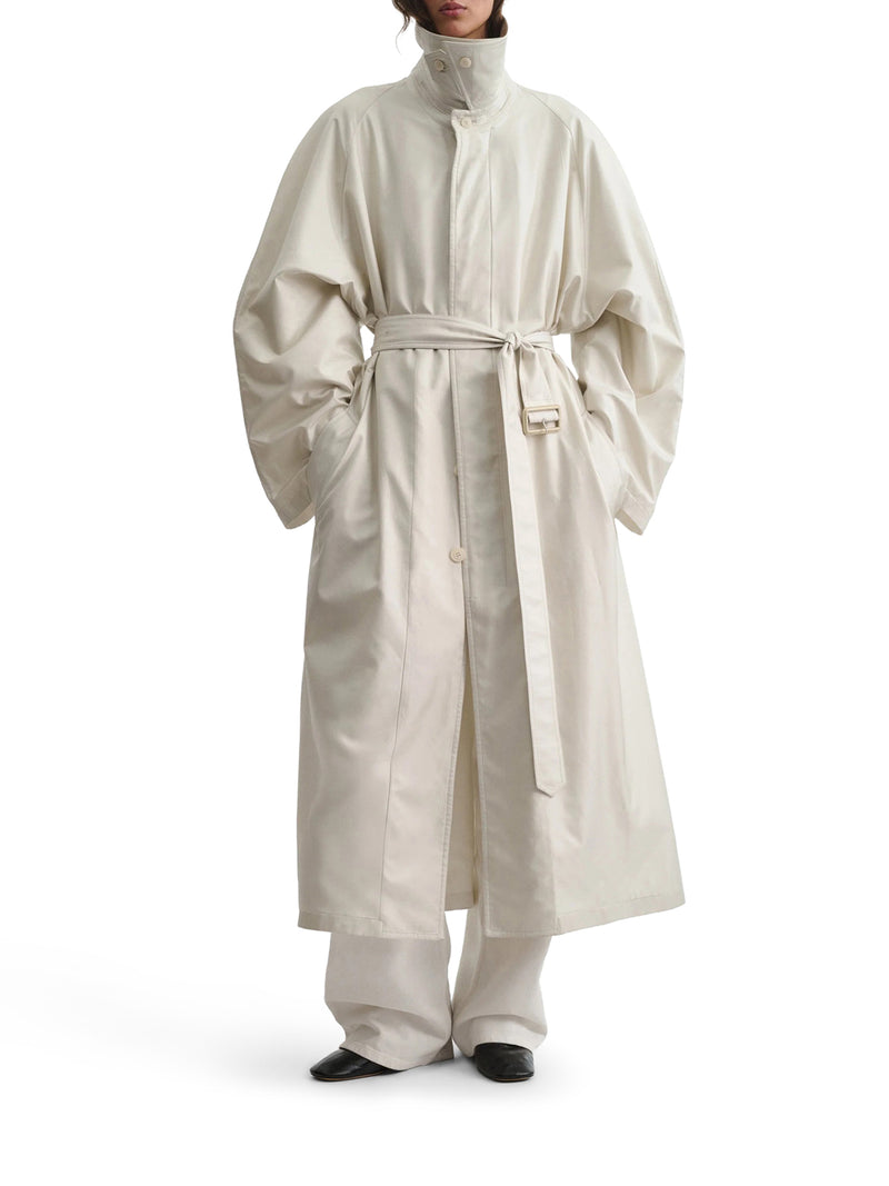 Phoebe Philo Women Big Silk Blend Trench Coat