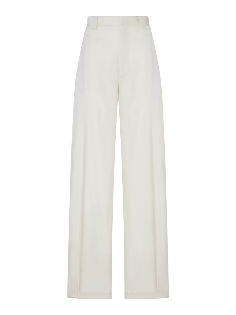 Phoebe Philo Women Silk Blend Chino Trousers