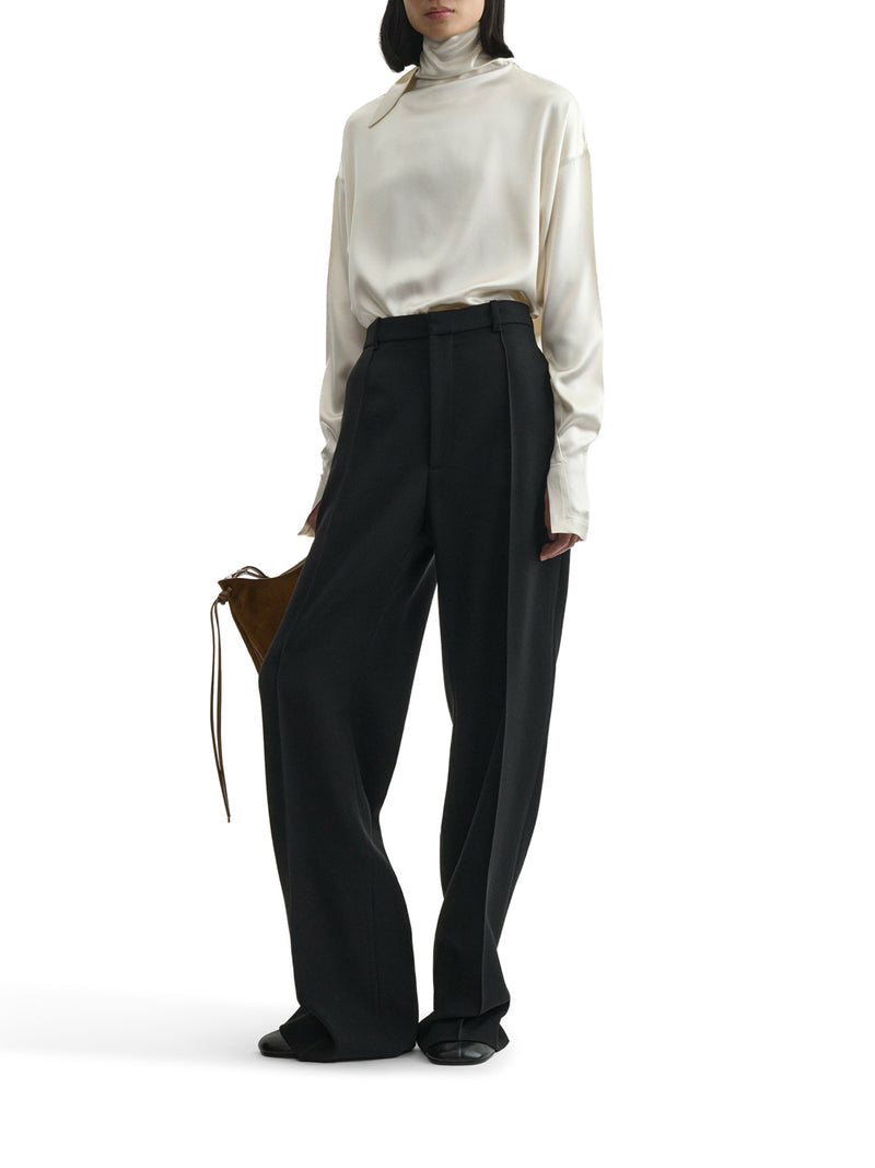 Phoebe Philo Women Silk Knot Neck Top