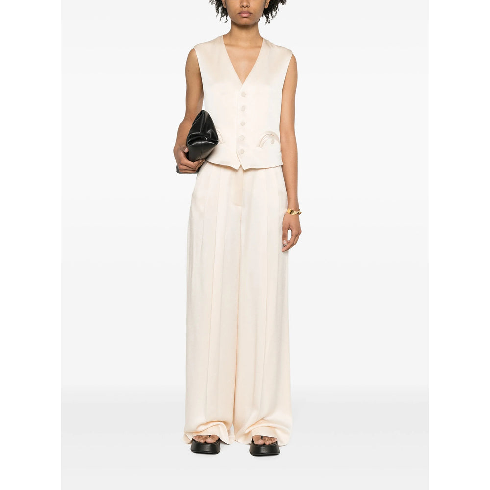 Blazé Milano Neutrals Trousers - Palazzo Pants Women