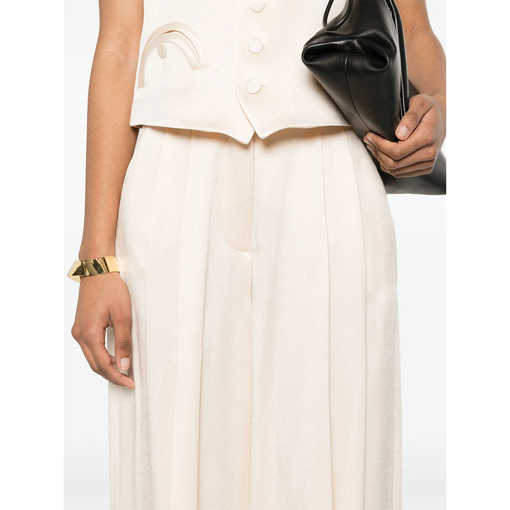 Blazé Milano Neutrals Trousers - Palazzo Pants Women