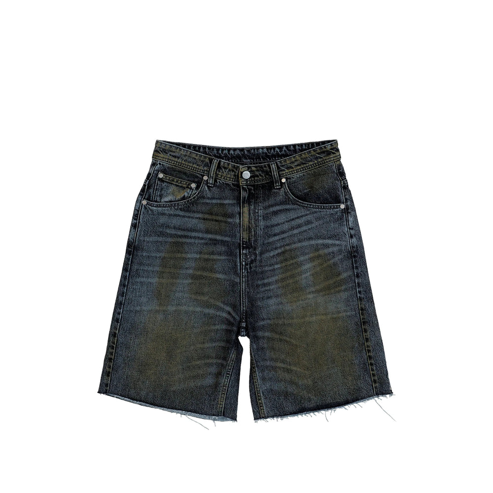 44 Label Group Black Shorts - Denim Shorts Men