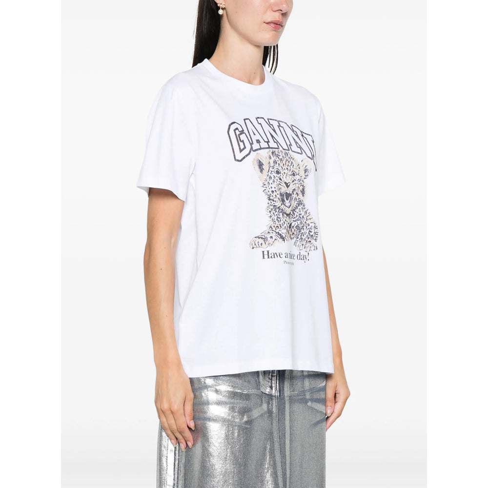 Ganni Grey Tops - T-Shirts & Jerseys Women
