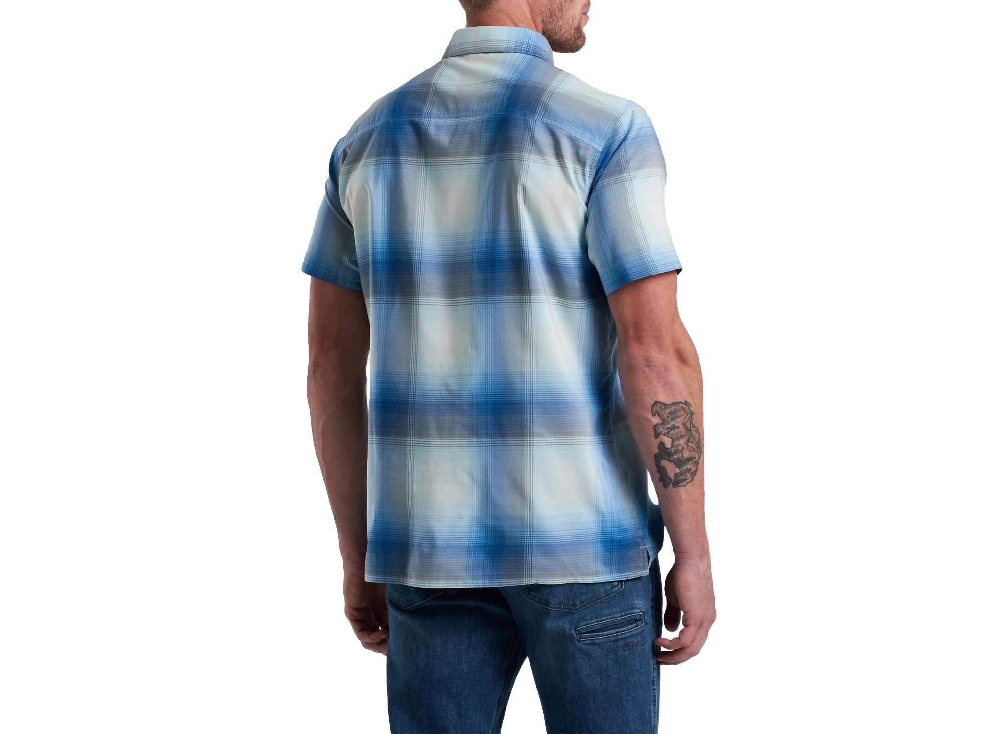 Response Short Sleeve Shirt In Blue Chalk