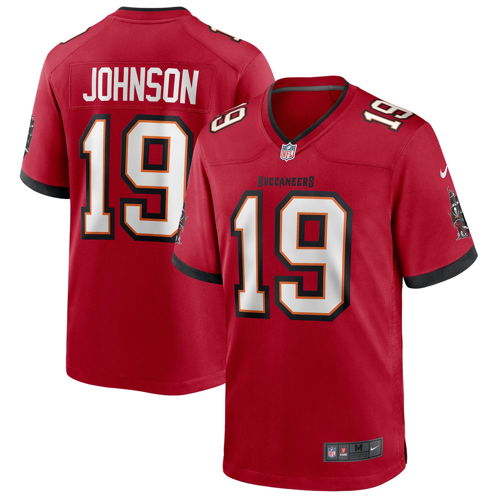Tampa Bay Buccaneers Keyshawn Johnson Red Game Retired Player Jersey