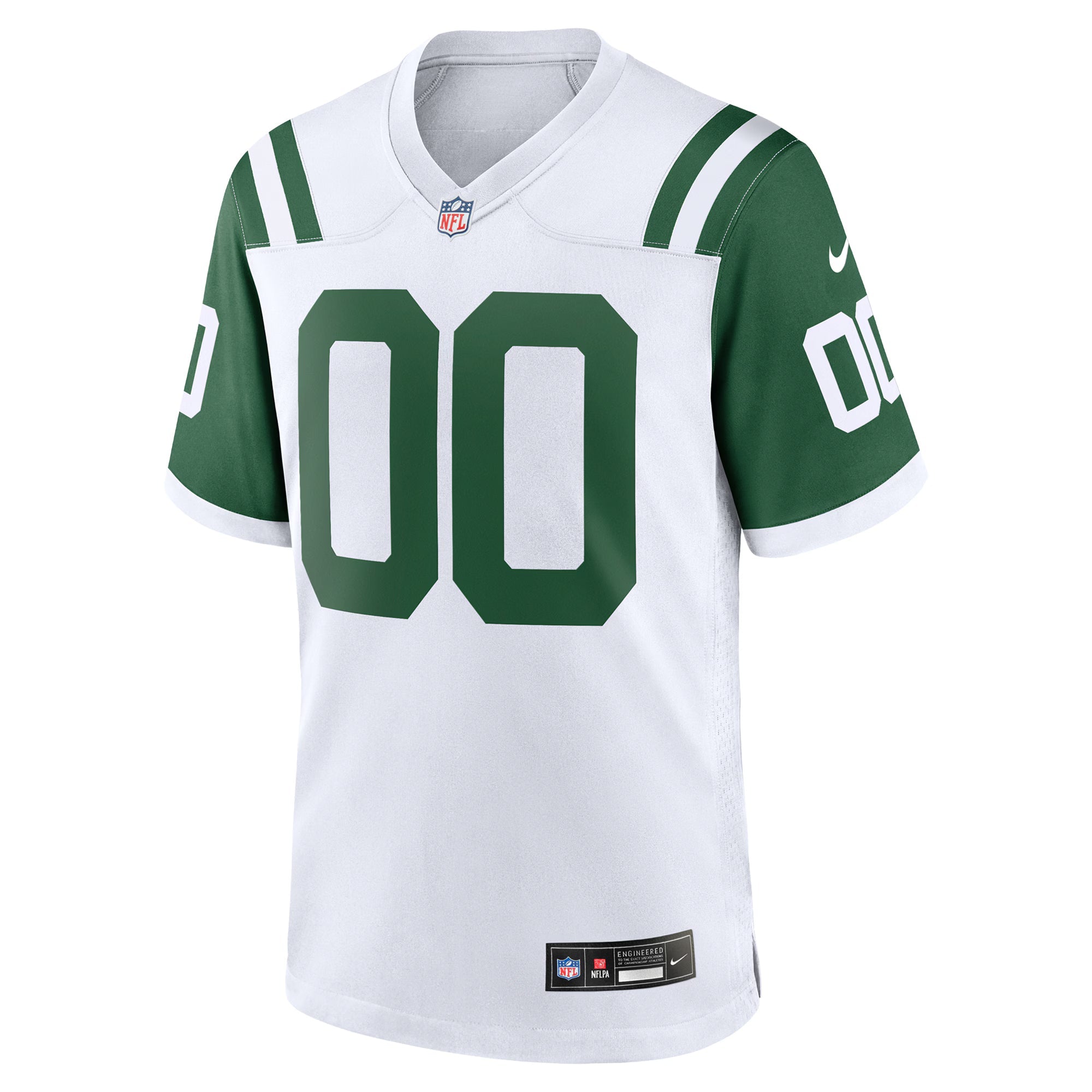 New York Jets White Classic Alternate Custom Replica Jersey