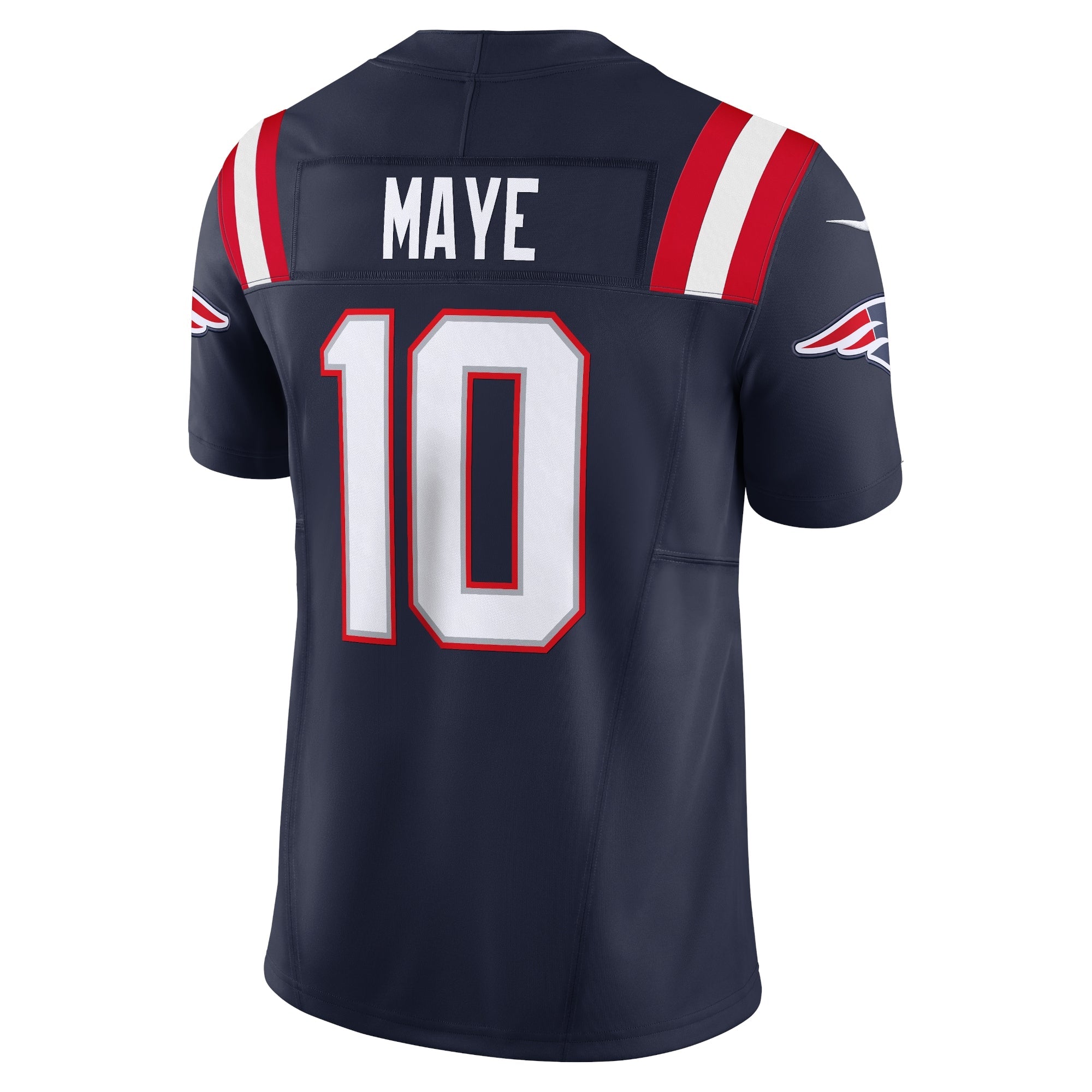 New England Patriots Drake Maye Navy Vapor F.U.S.E. Limited Jersey