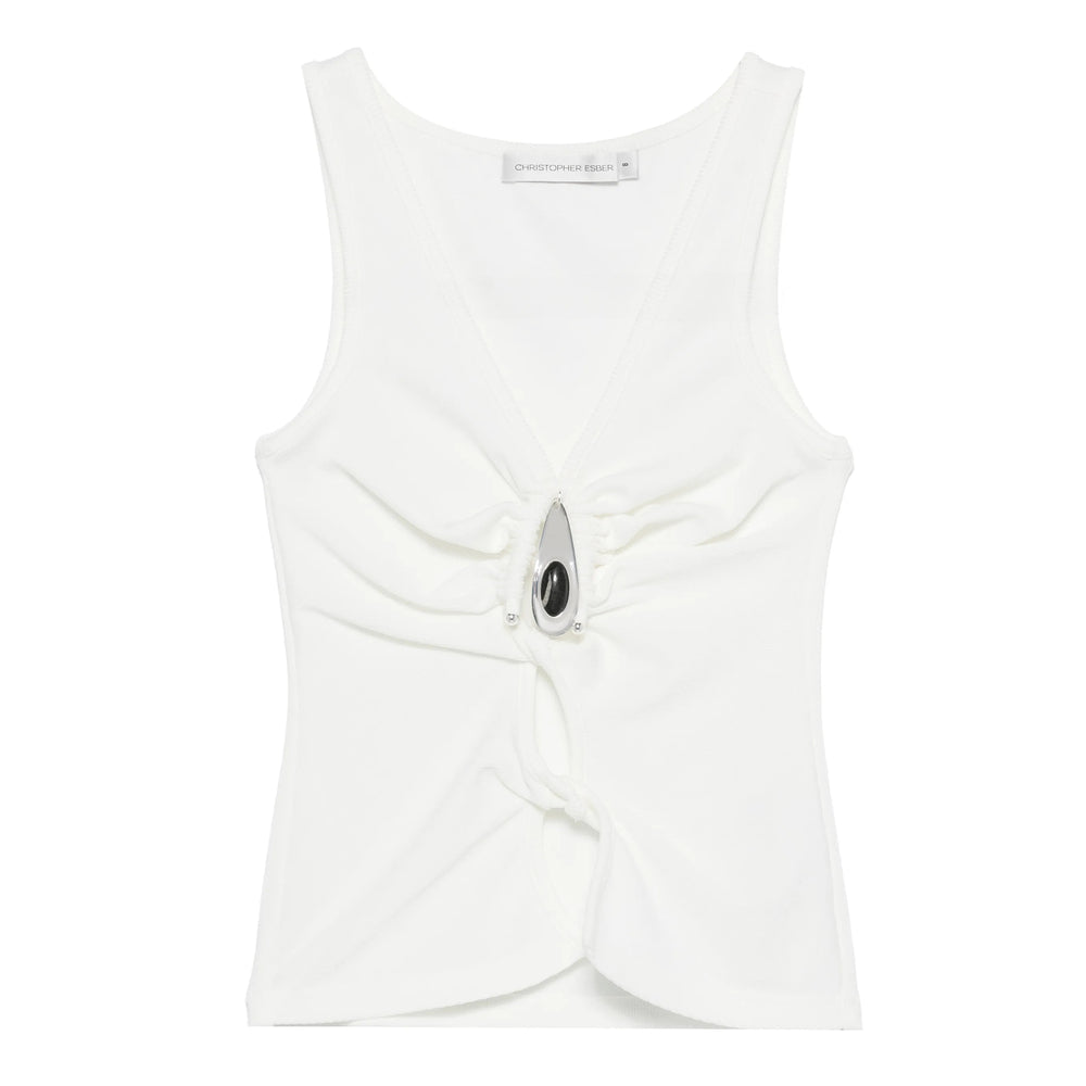 Christopher Esber White Tops - Vests & Tank Tops Women