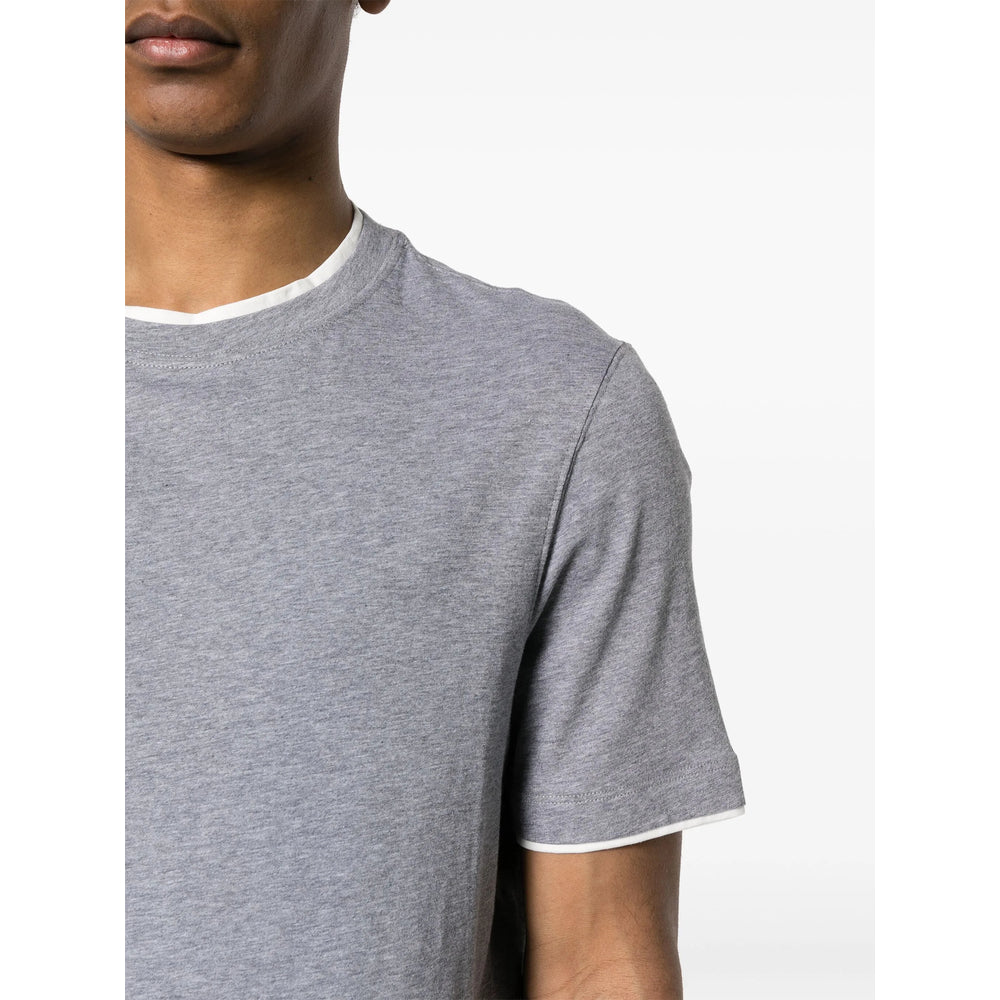 Brunello Cucinelli Grey T-Shirts & Vests - T-Shirts Men