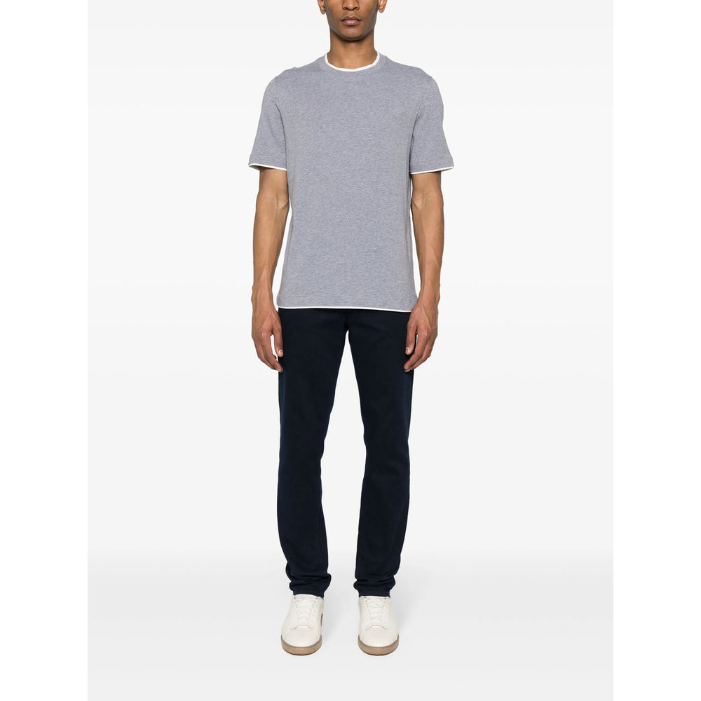 Brunello Cucinelli Grey T-Shirts & Vests - T-Shirts Men