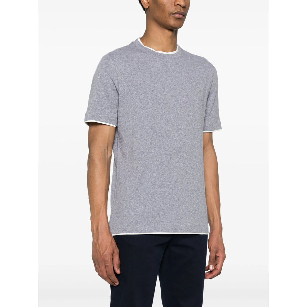 Brunello Cucinelli Grey T-Shirts & Vests - T-Shirts Men