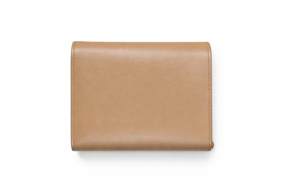 Marni Prisma Bifold Logo Leather Wallet - Cement Gray