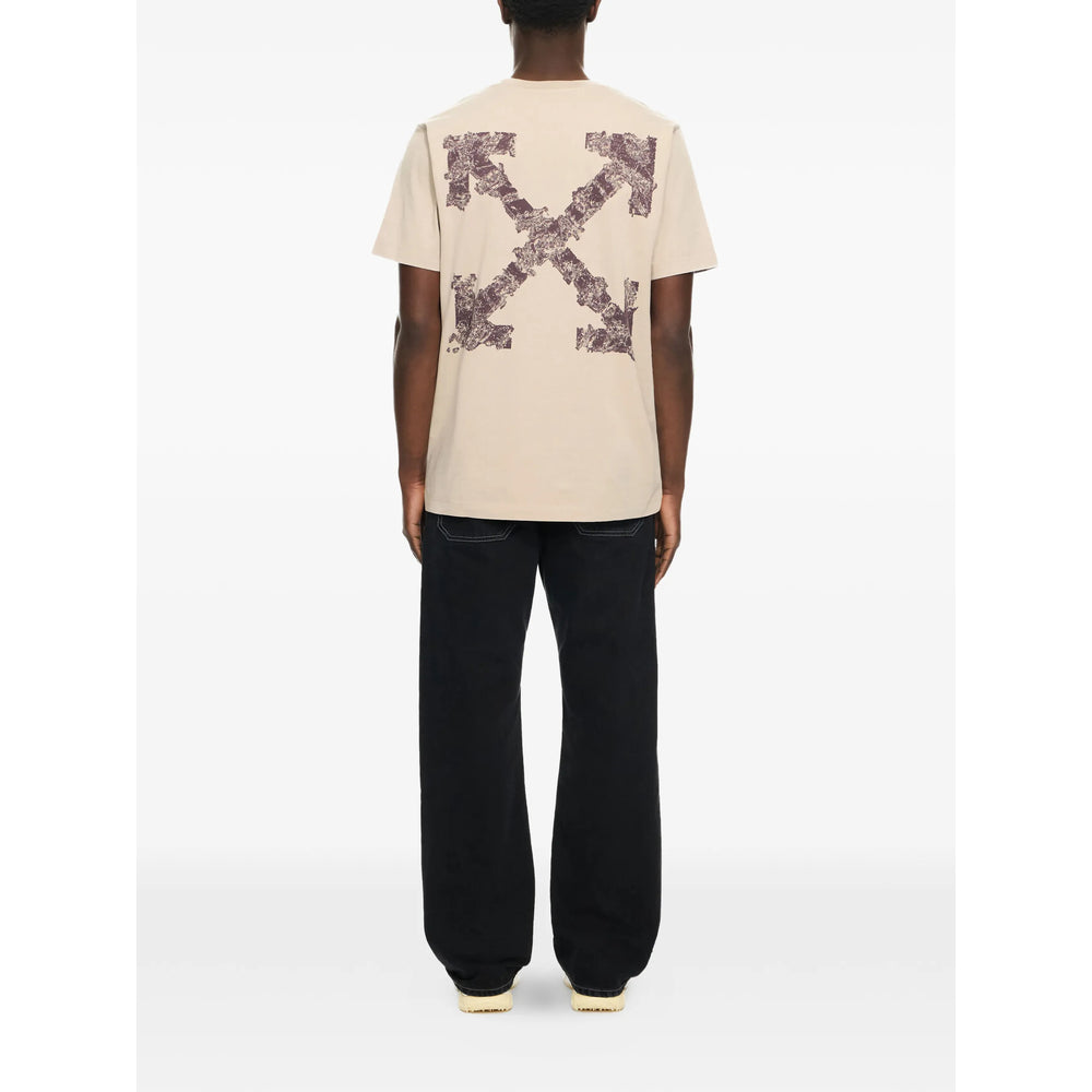 Off-White Neutrals T-Shirts & Vests - T-Shirts Men
