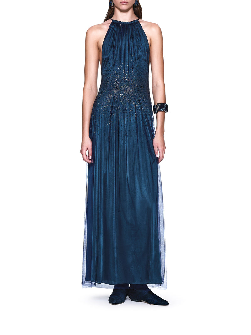 Giorgio Armani Women Jersey Dress With Rhinestone Detail