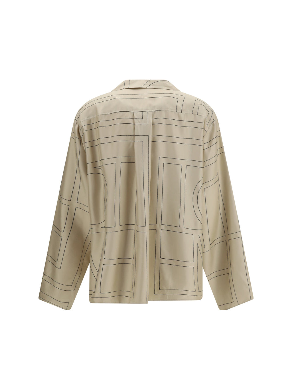 Toteme Women Silk Shirt With All-Over Monogram