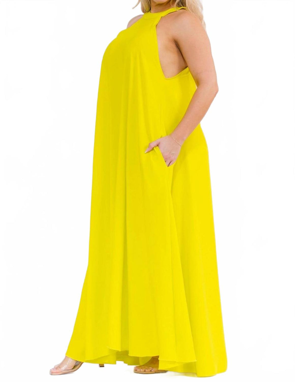 Flowy Maxi Dress In Yellow