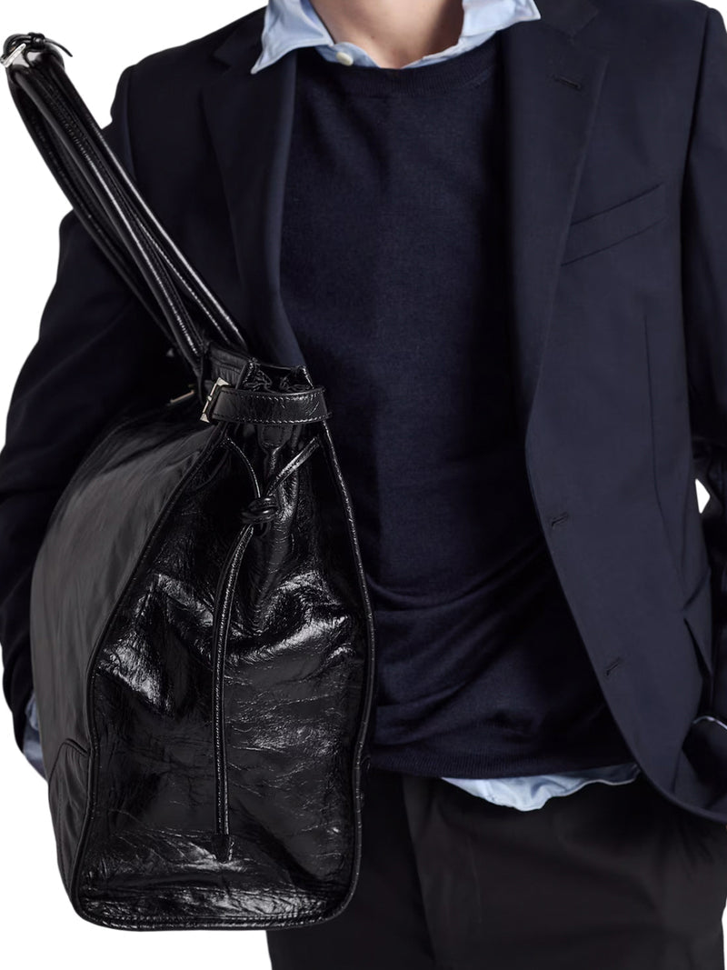Prada Men Prada Bonnie Leather Shopping Bag