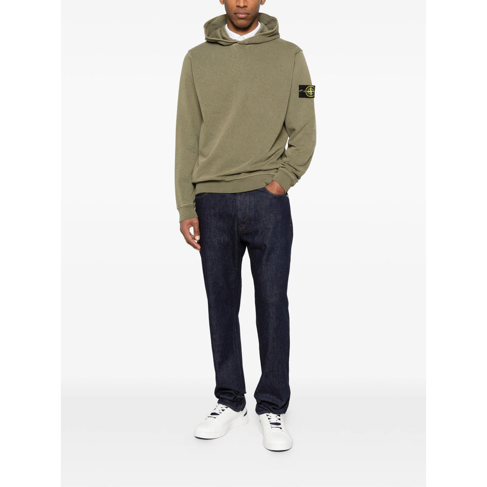 Stone Island Green Sweaters & Knitwear - Hoodies Men