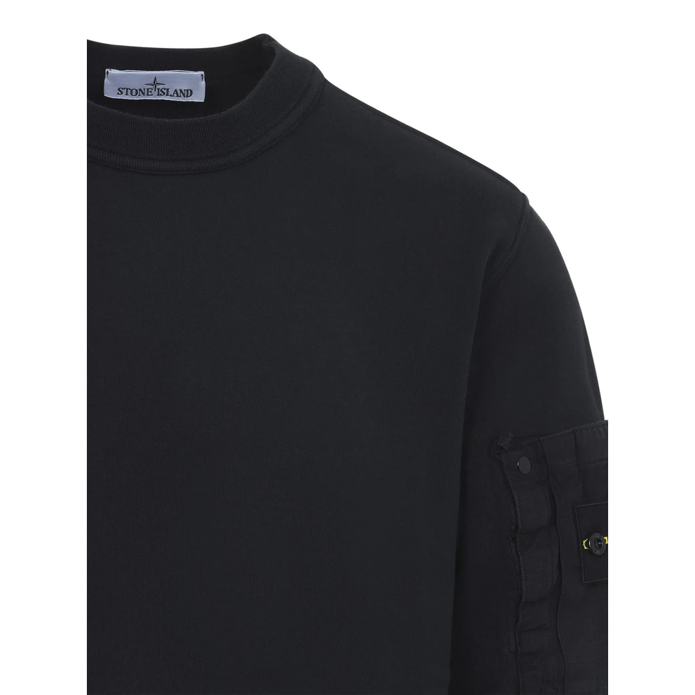 Stone Island Black Sweaters & Knitwear - Sweatshirts Men