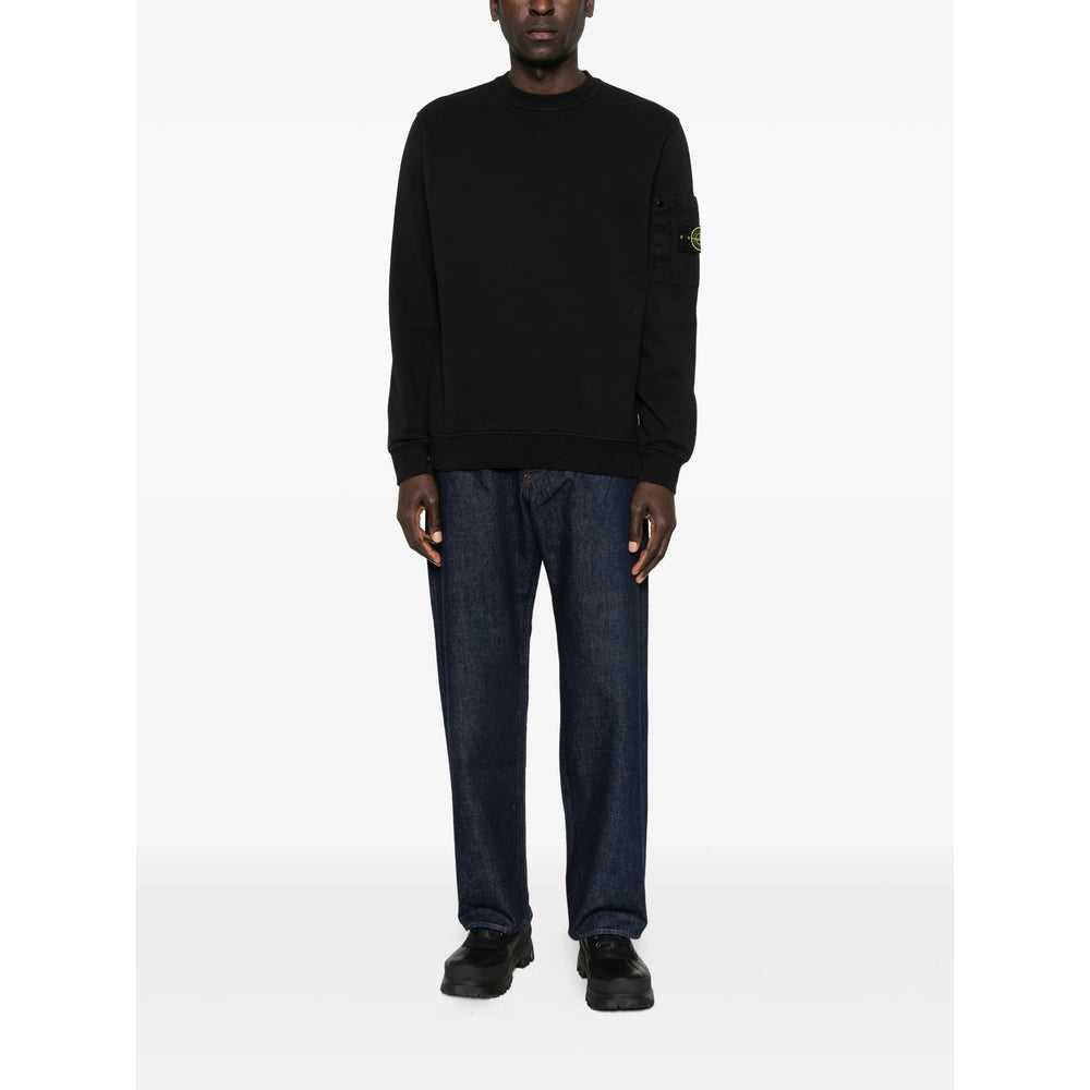 Stone Island Black Sweaters & Knitwear - Sweatshirts Men