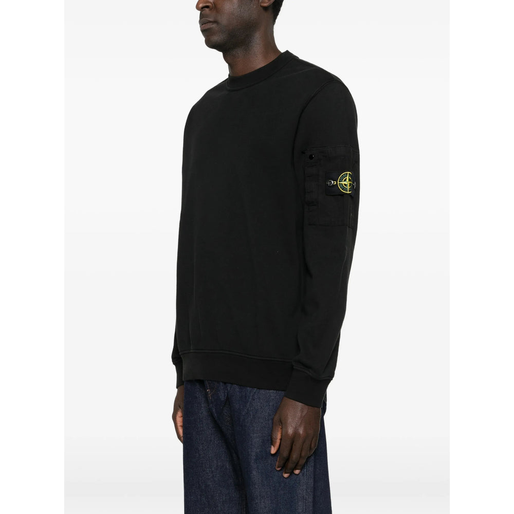 Stone Island Black Sweaters & Knitwear - Sweatshirts Men