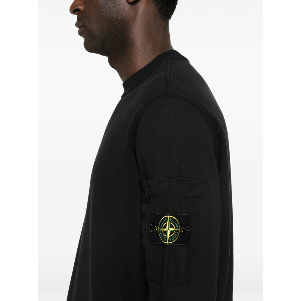 Stone Island Black Sweaters & Knitwear - Sweatshirts Men