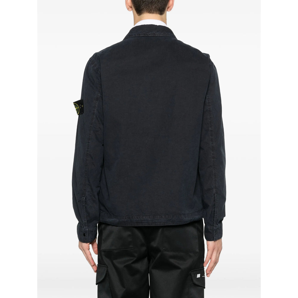 Stone Island Blue Jackets - Shirt Jackets Men