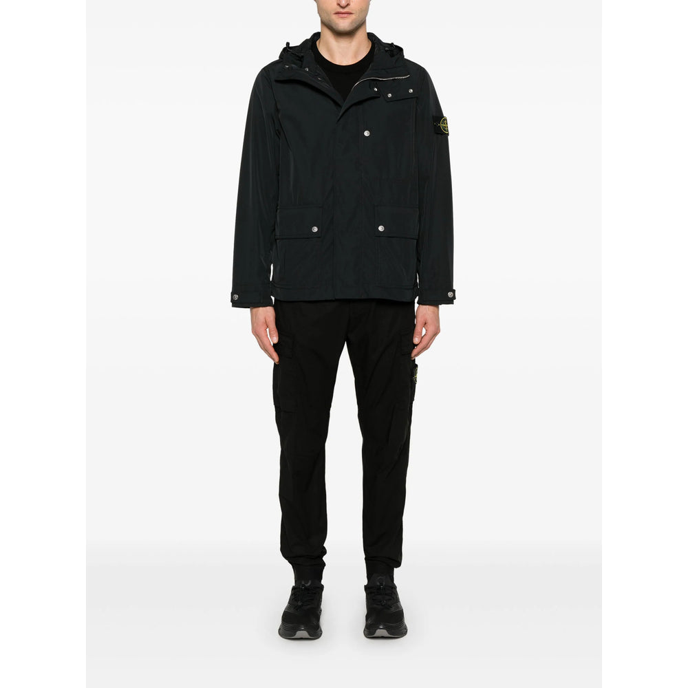 Stone Island Black Trousers - Tapered Trousers Men