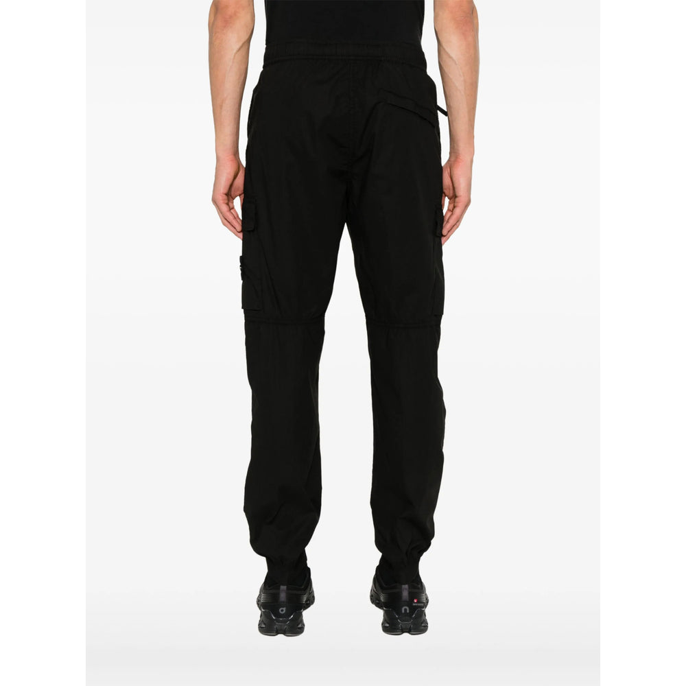 Stone Island Black Trousers - Tapered Trousers Men