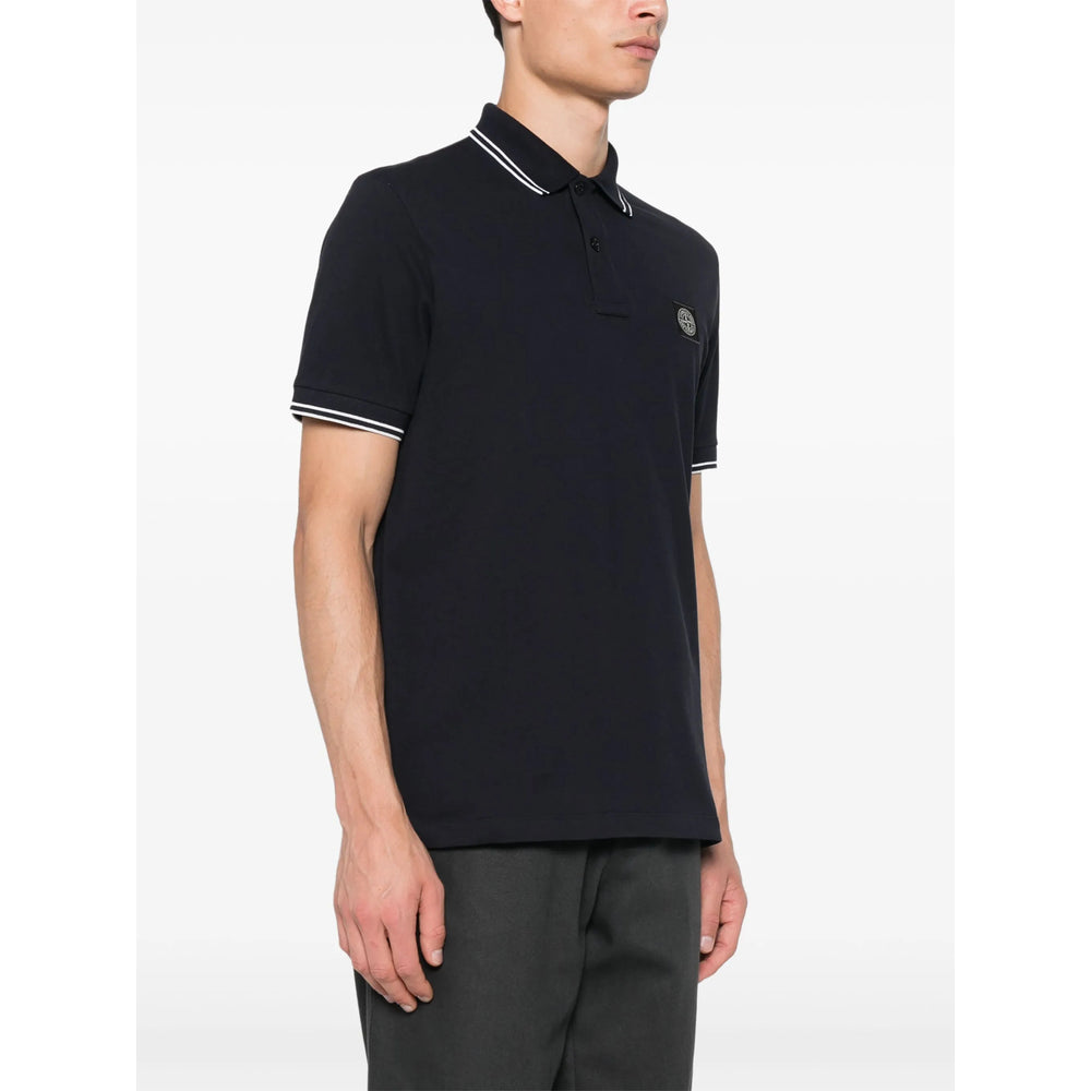 Stone Island Blue Polo Shirts Men