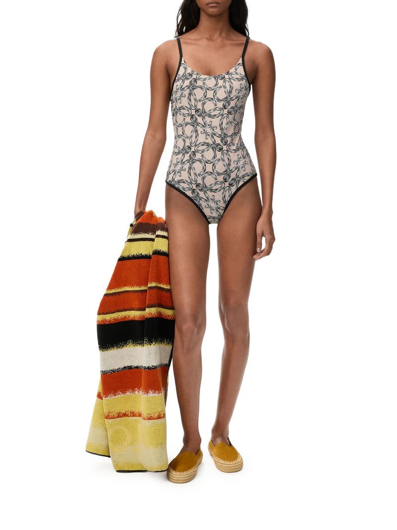 Loewe X Paula`S Ibiza Women Technical Jersey Swimsuit With All-Over Anagram Print