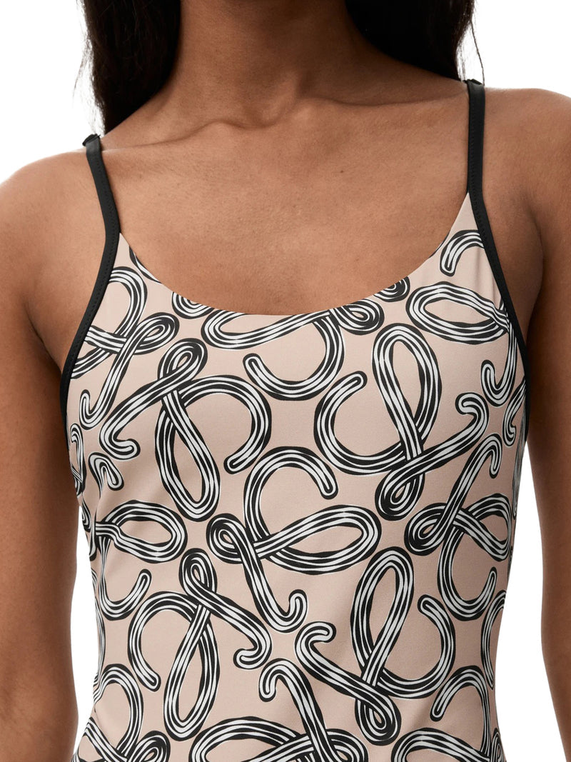 Loewe X Paula`S Ibiza Women Technical Jersey Swimsuit With All-Over Anagram Print