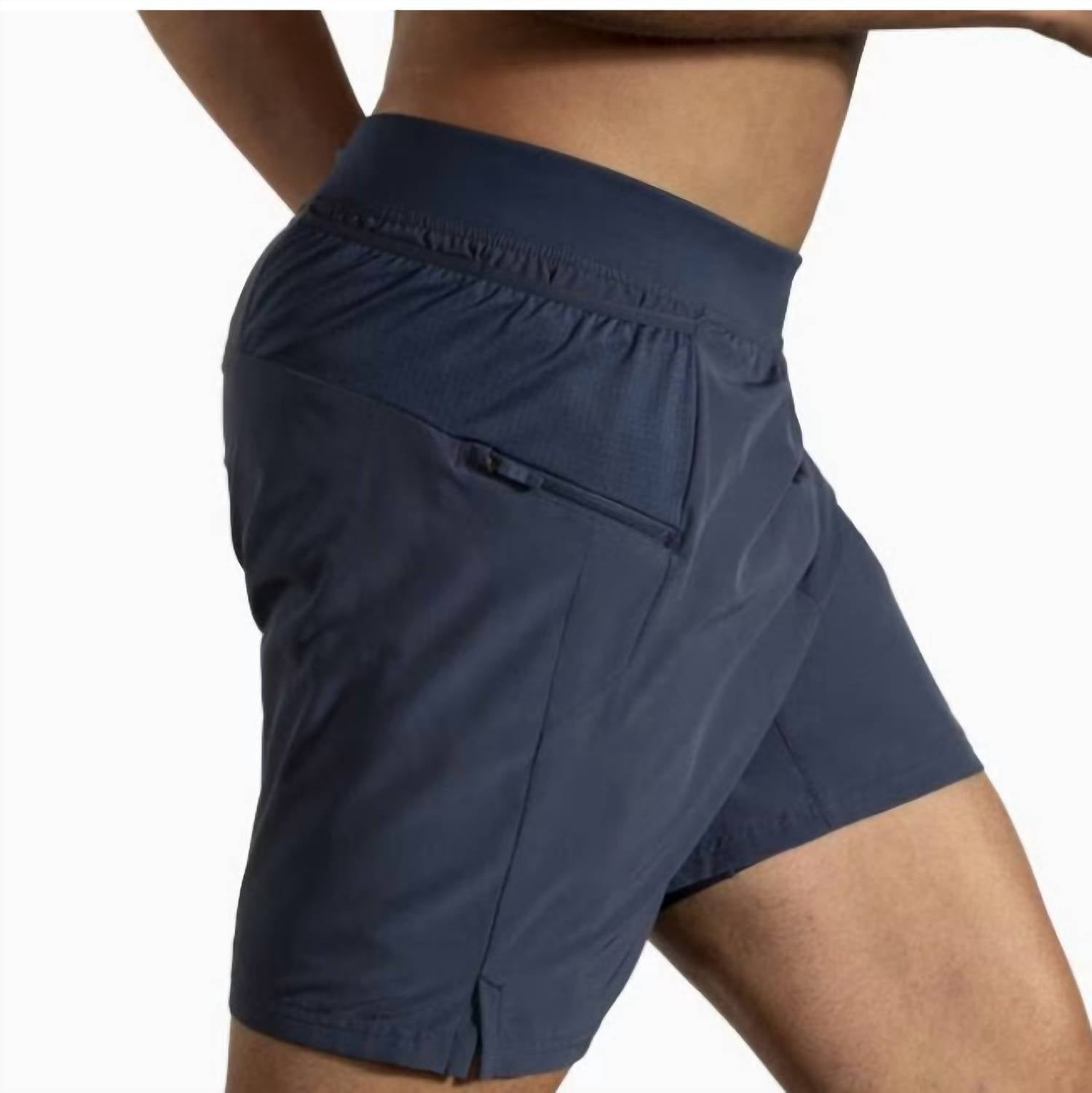 Sherpa 7" 2-In-1 Shorts In Blue Slate