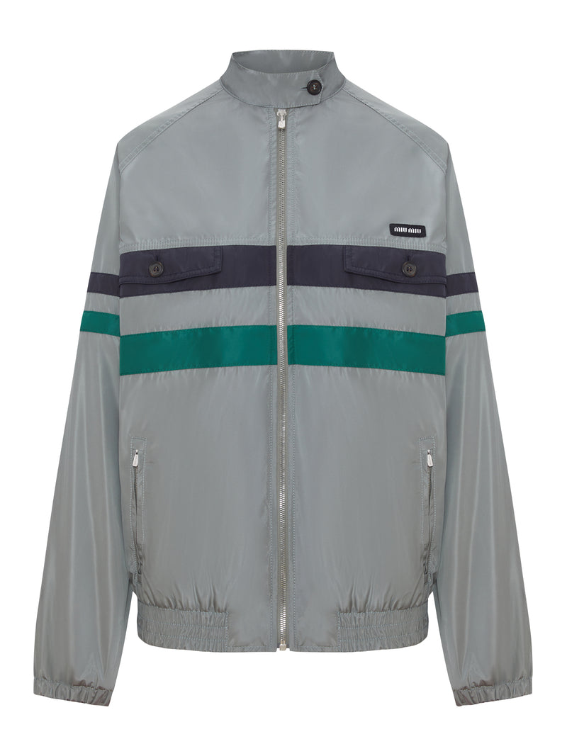 Miu Miu Women Tec Silk Blouson