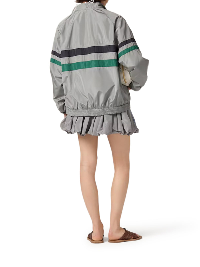 Miu Miu Women Tec Silk Blouson