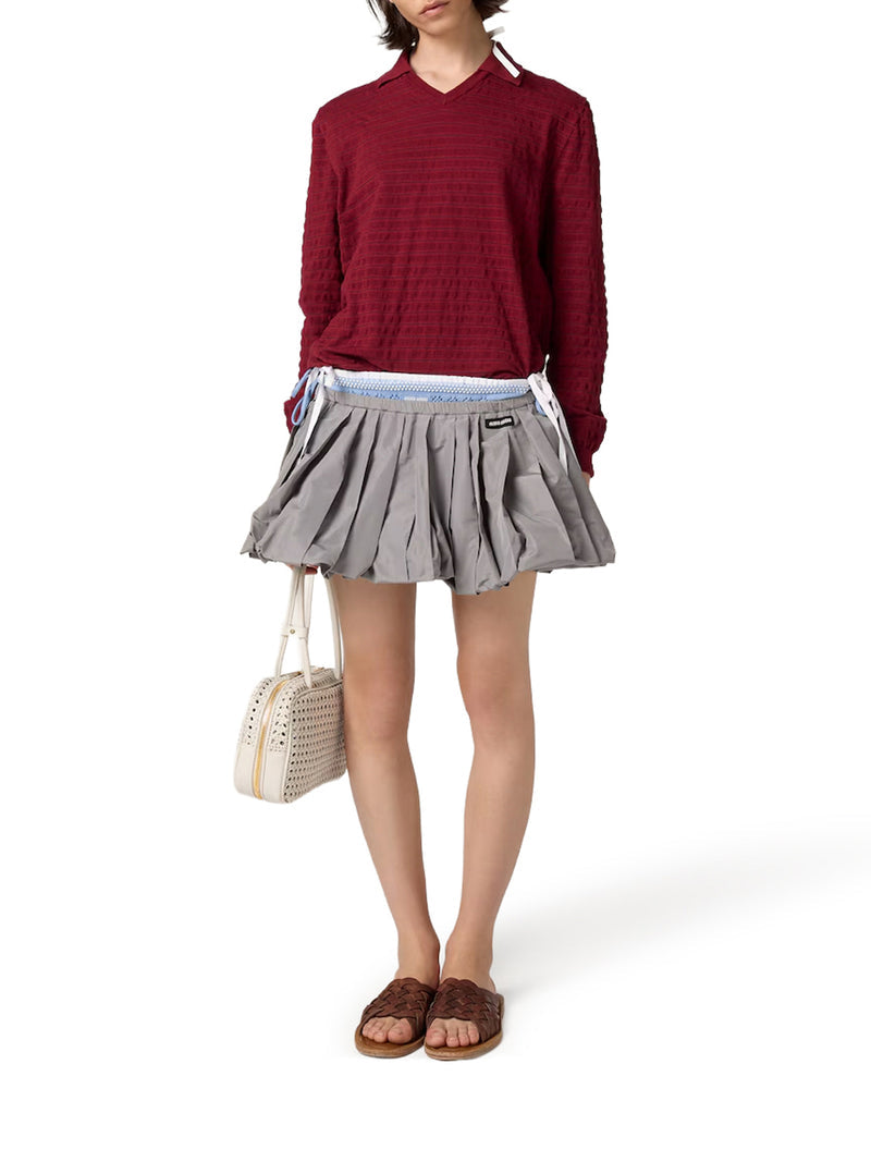 Miu Miu Women V-Neck Cotton Sweater