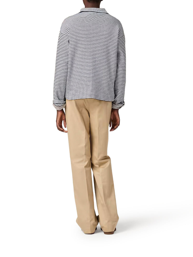 Miu Miu Women Cotton, Cashmere And Silk Polo Shirt