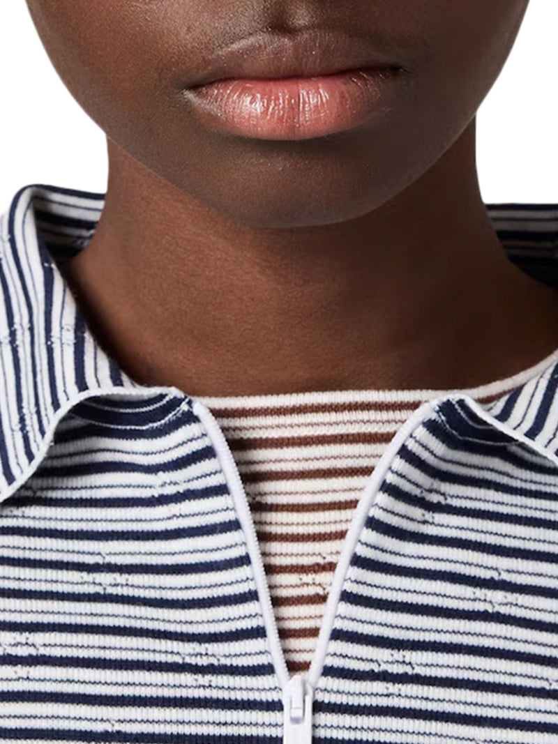 Miu Miu Women Cotton, Cashmere And Silk Polo Shirt