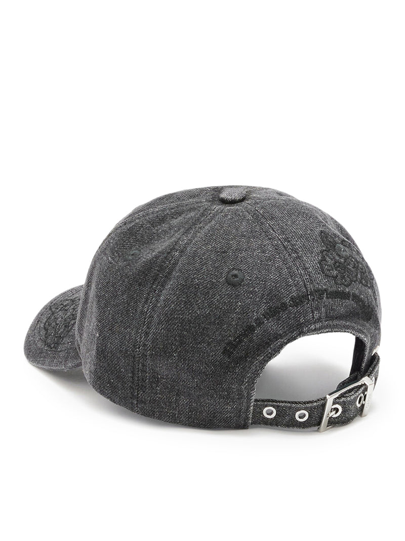 Ganni Women Embroidered Denim Cap
