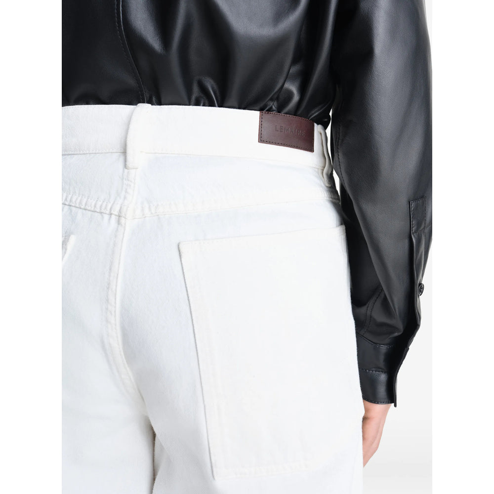 Lemaire White Denim - Wide-Leg Jeans Men