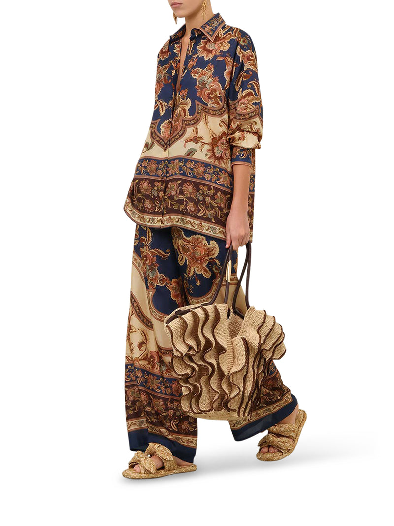 Zimmermann Women Aster Printed Silk Shirt