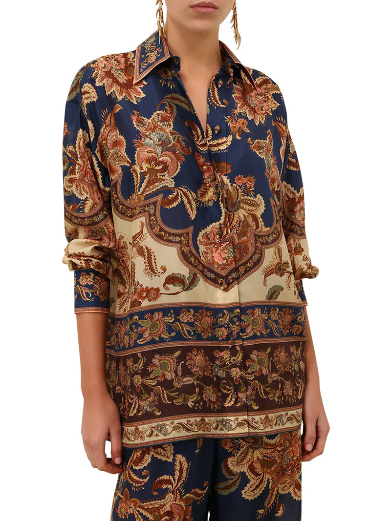Zimmermann Women Aster Printed Silk Shirt