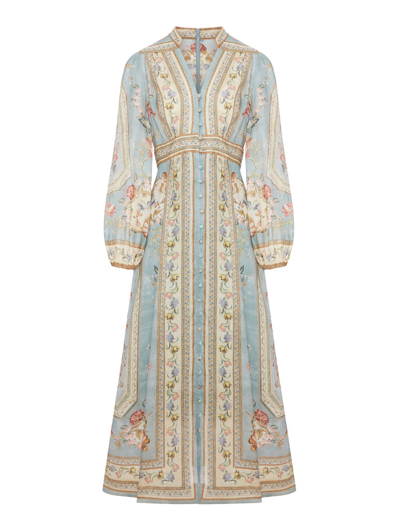 Zimmermann Women Roselight Plunge Midi Dress